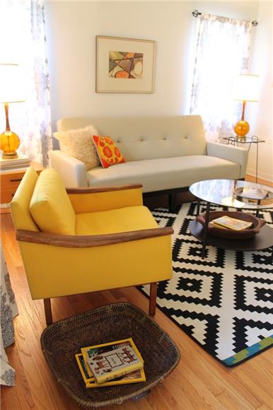 Stretch Back - Mid Century Living Room