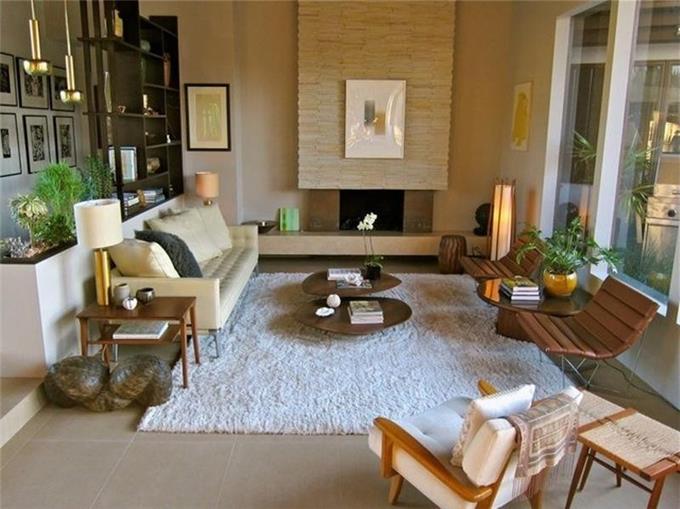 Formal - Mid Century Living Room