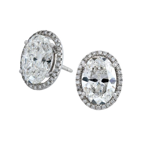 Earrings - 18k White Gold Diamond