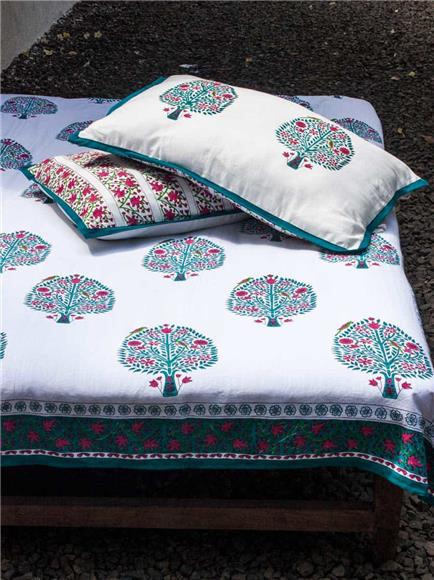 Hand Block Print - Indian Design Bed Sheet