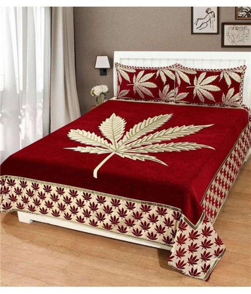 Double Bedsheet With - Beautiful Bed Sheet