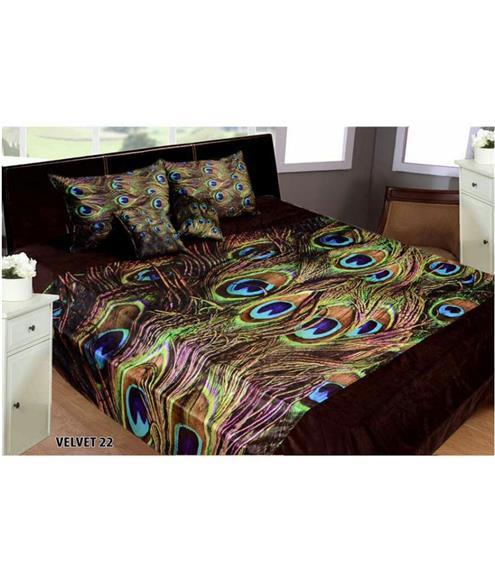 Velvet Double Bedsheet With - Brings Fabulous Collection Home Furnishing
