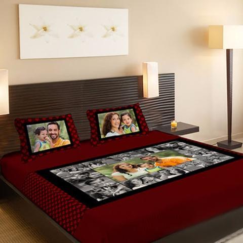 With Two Pillow - Bedsheet With Two Pillow