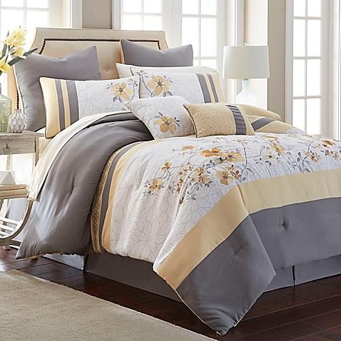 Embroidered Floral - Shams Coordinate With Top Bed