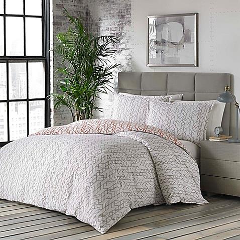 In Contrasting Color - Reversible Duvet Cover Set.bring Chic