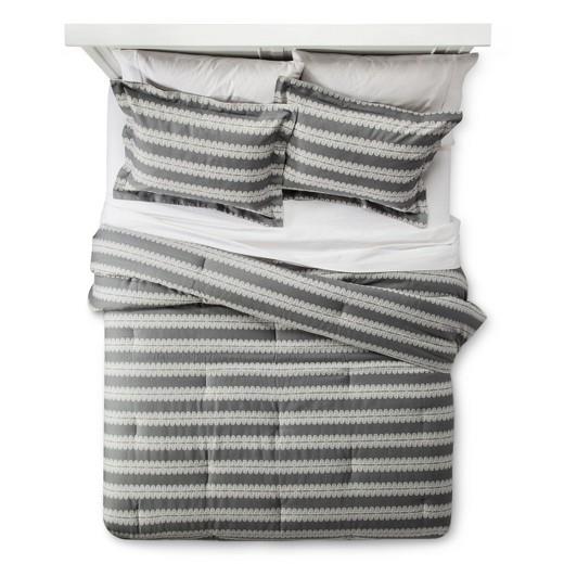 Neutral Colors With - Stripe Comforter Set