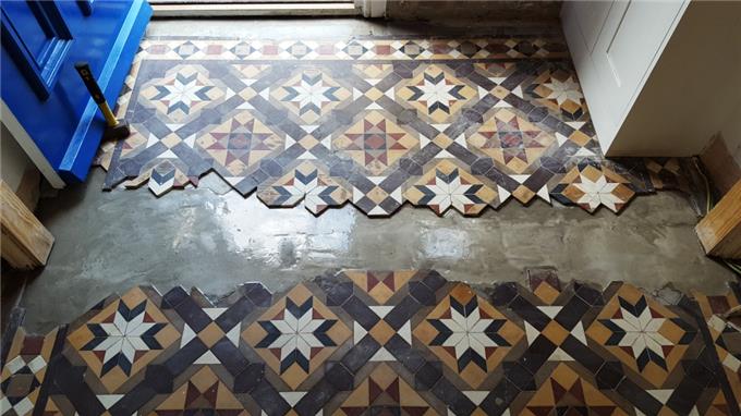 Specialist Repair Damaged Victorian Tiled