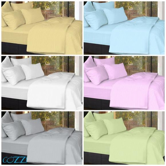 Fitted Bed Sheet Set - Microfiber Plush Fitted Bed Sheet
