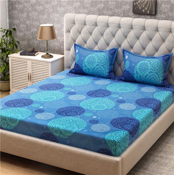 Shown In The Pictures - Cotton Printed Double Bedsheet