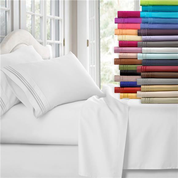 Solid Color Pattern - Deep Pocket Bed Sheet Set