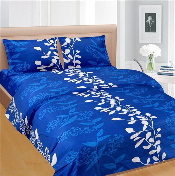 Cotton Floral Double Bedsheet - Lend Startling New Look Room