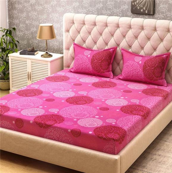 Shown In The Pictures - Cotton Printed Double Bedsheet