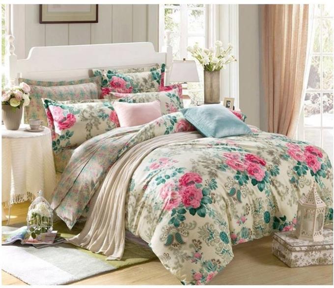 Bed Sheet Made - Ahmedabad Cotton Cotton Floral Double