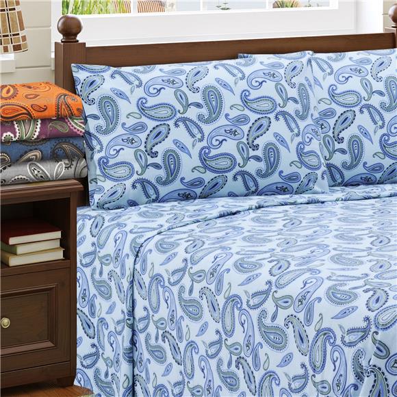 With Rich Color - Flannel Sheet Set