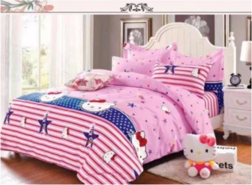 Hello Kitty - Pcs Fitted Super Single Bedsheet