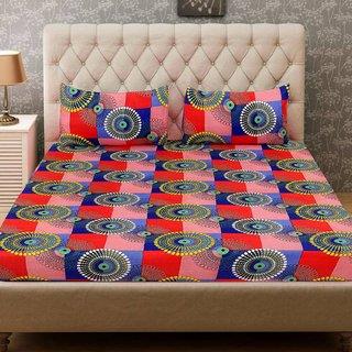 Including Bedding - Microfiber Abstract Double Bedsheet
