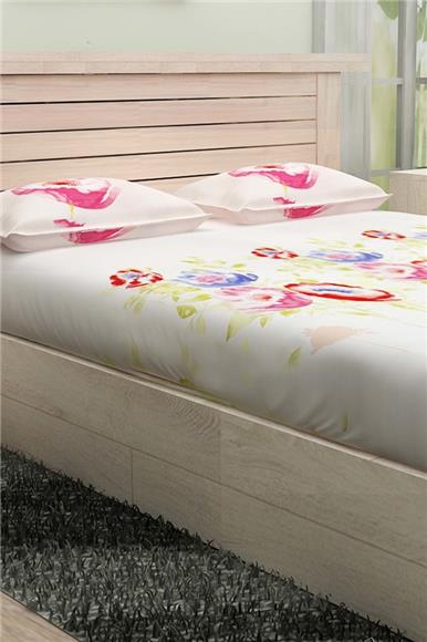 Floral Pattern Bed Sheet - King Size Bed Sheet