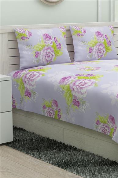 With Floral Print - Floral Double Bed Sheet