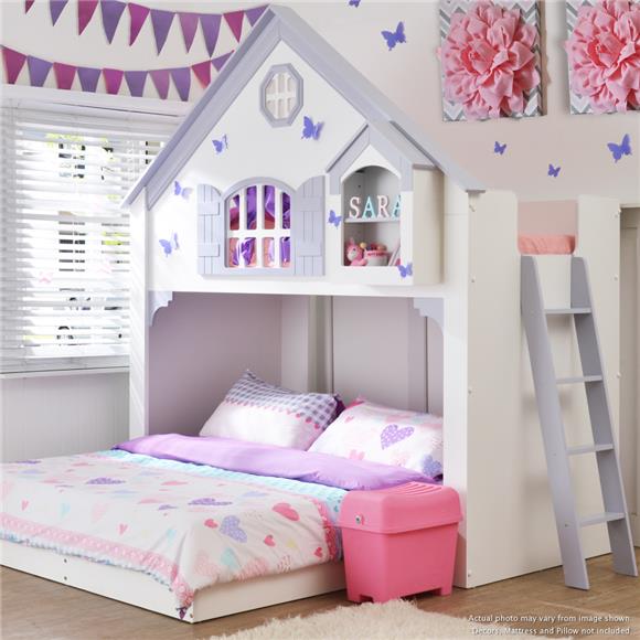 Girl's Dream - Cozy Loft Bed With Functional
