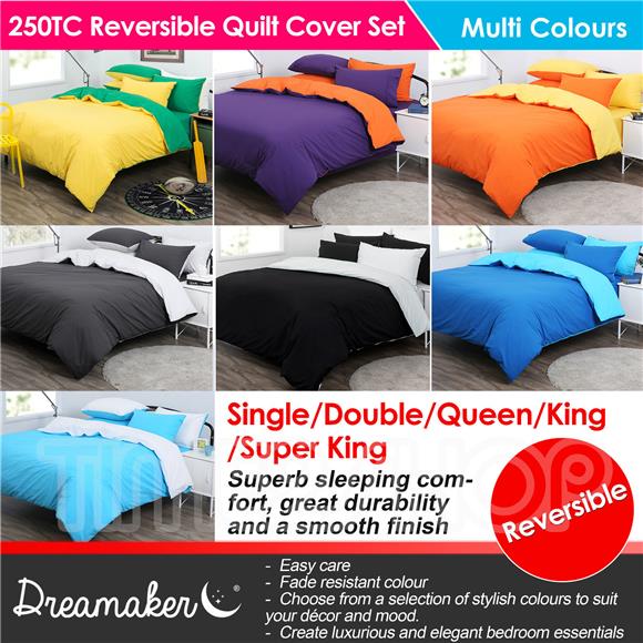Smooth Finish - Reversible Quilt Cover Set
