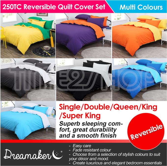 Reversible Quilt - Single Quilt Cover Set