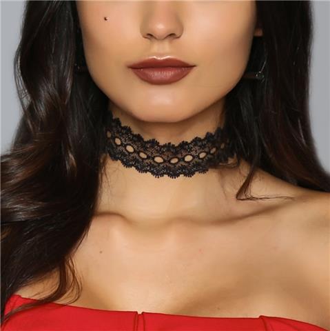 Lace Choker Trend - Lace Tattoo Choker Collar