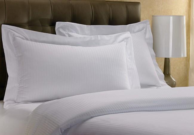 Tidur Pasti - Set Cadar Hotel White Stripe