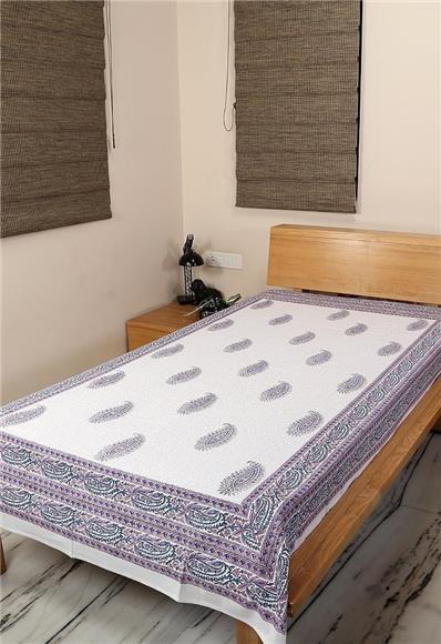 Cotton Single Bed - Hand Block Print Cotton
