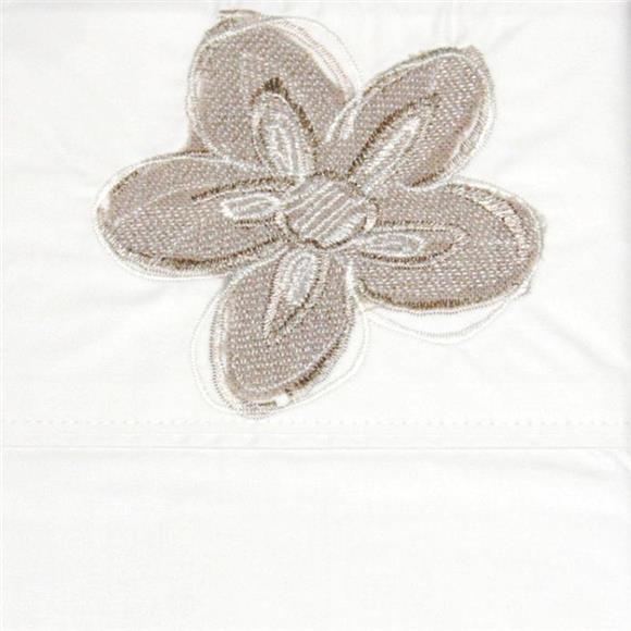 Natural Flower - Flat Sheet Embroidered