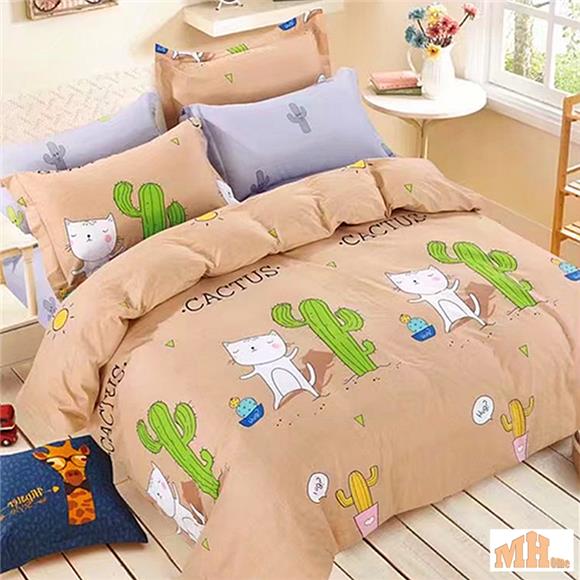 Different In Colour Due Brightness - 2pcs Single Fitted Bedding Set