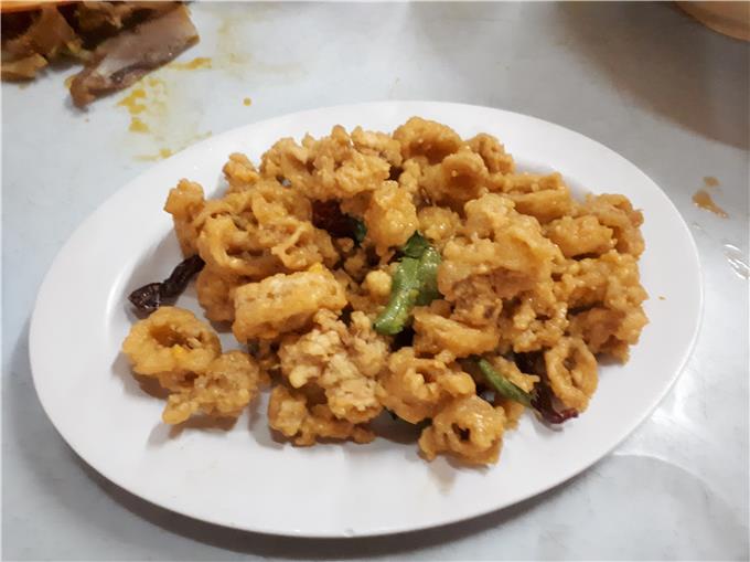 Deep Fried Squid - Curry Fish Head