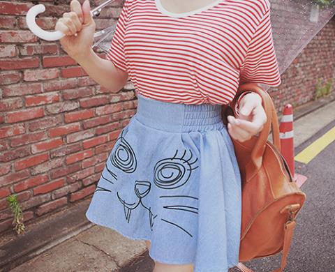 Short Skirt - Korean Fashion