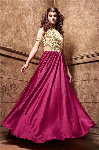 Color Party Wear - Gorgeous Embroidered Party Wear Saree