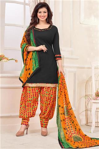 Party Wear Salwar Suit - Lace Work Gives Eye-catchy Look