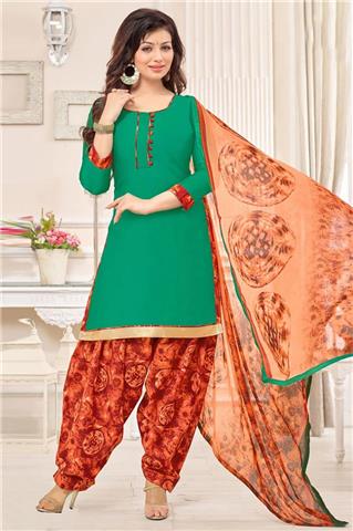 Party Wear Salwar - Color Designer Patiala Dress Material
