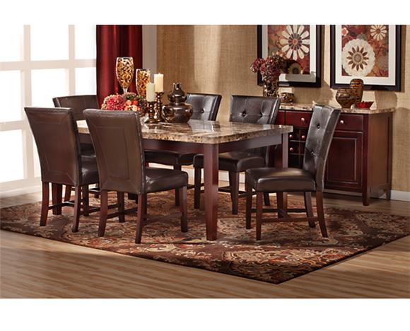 Dining Table Features - Cherry Wood Finish