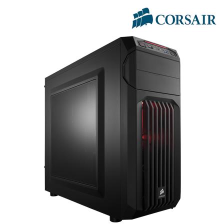 Red Led Mid-tower Case - Led-lit Front Intake Fan