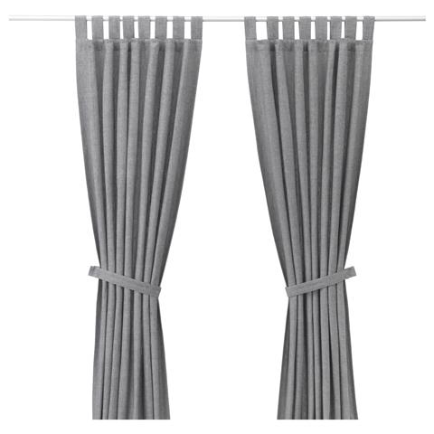 Curtains With Tie-backs - Provide Privacy Preventing People Outside