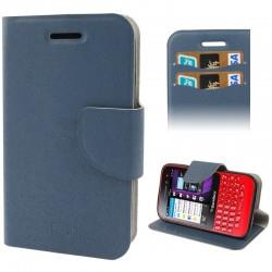 Provides Easy Access All Functions - Texture Horizontal Flip Leather Case