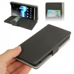 Flip Leather Case With Holder - Texture Horizontal Flip Leather Case