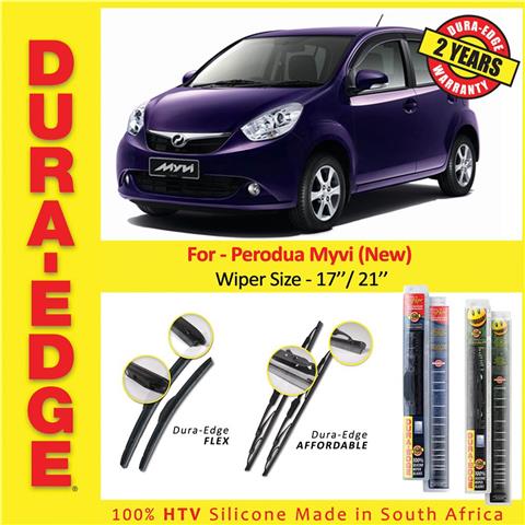 Perodua Myvi - Dura Edge Silicone Wiper Blades