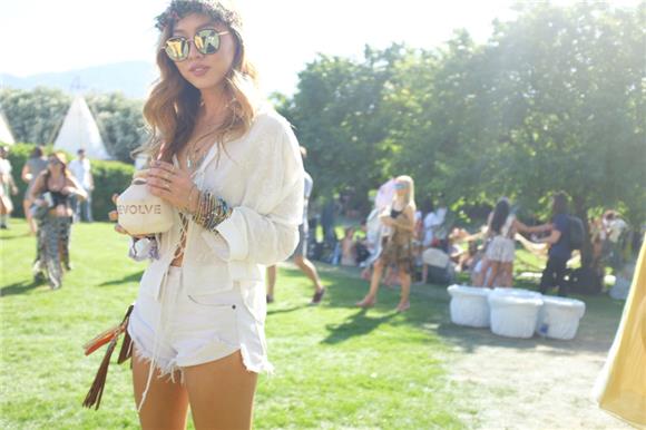 White Color - Best Street Style From Coachella