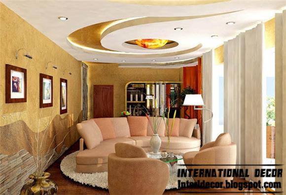 Modern Living Room - Modern False Ceiling Design Ideas