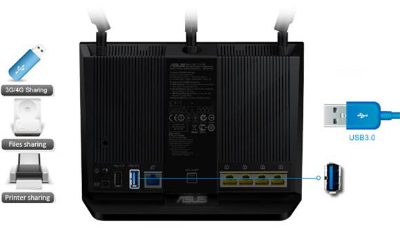 Speed Usb 3.0 - Asus Ac1900 Dual-band Wi-fi Gigabit