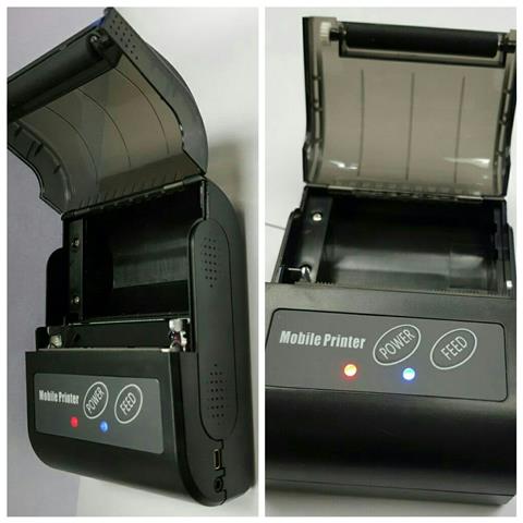Mobile Thermal Printer With - Easy Drop-in Clamshell Paper Loading
