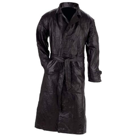 Trench Coat Men - Leather Trench Coat