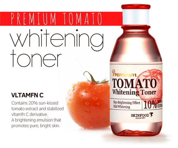 Without Feeling Sticky - Skinfood Premium Tomato Whitening Toner