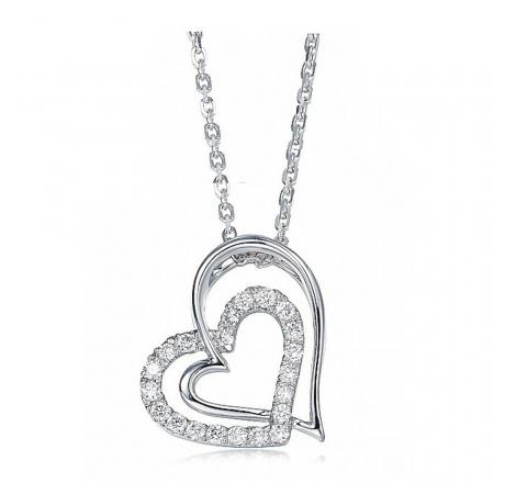 Heart Jewelry - Sterling Silver With Rhodium