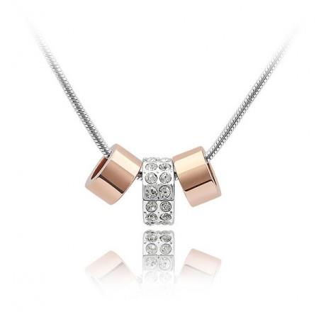 Necklace - 18k White Gold Plated Copper