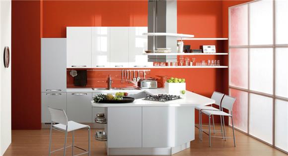 Bright Red Color - Cabinet Designer Malaysia